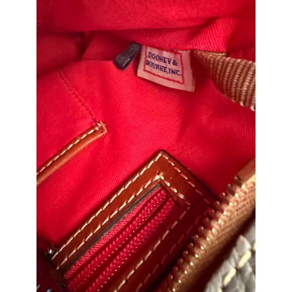 Dooney and Bourke Grey Pebbled Leather Zip Tote - Picture 13 of 13